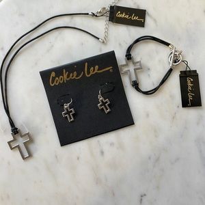 Cookie Lee Cross Jewelry Set